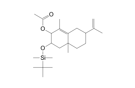 Bicyclo[4.4.0]dec-1-ene, 3-acetoxy-4-(t-butyldimethylsilyloxy)-2,6-dimethyl-9-isopropenyl-