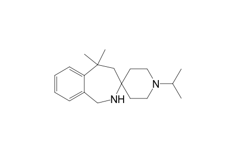 1'-Isopropyl-5,5-dimethyl-1,2,4,5-tetrahydrospiro[2-benzazepine-3,4'-piperidine]