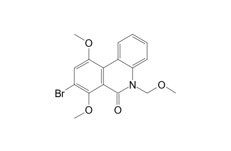 8-Bromanyl-7,10-dimethoxy-5-(methoxymethyl)phenanthridin-6-one