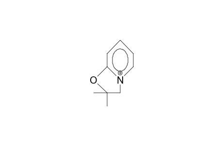 5,5-Dimethyl-oxazolo(3,2-A)pyridinium cation