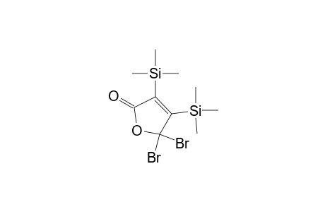 5,5-bis(bromanyl)-3,4-bis(trimethylsilyl)furan-2-one