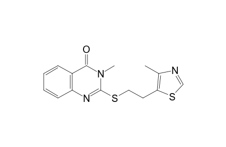 3-Methyl-2-[2-(4-methyl-1,3-thiazol-5-yl)ethylsulfanyl]quinazolin-4-one