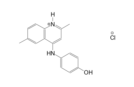 4-(4-hydroxyanilino)-2,6-dimethylquinolinium chloride