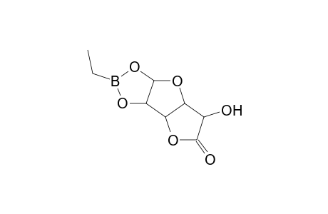alpha-D-GLUCOFURANURONIC ACID, gamma-LACTONE, CYCLIC 1,2-(ETHYLBORONATE)