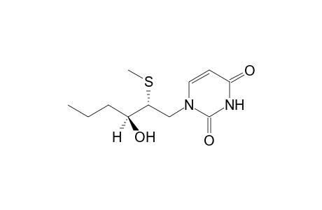 (+-)-1-[(2'R,3'R)-2'-Phenylthio-3'-hydroxyhexyl]uracil