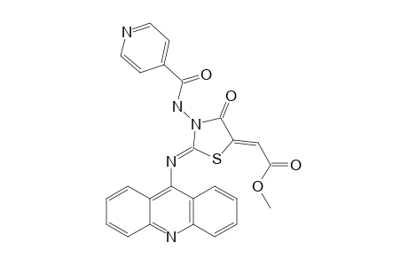METHYL-[2-(ACRIDIN-9-YLIMINO)-3-(4-PYRIDYLCARBONYL)-4-OXOTHIAZOLIDIN-5-YLIDENE]-ACETATE