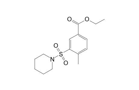 Ethyl 4-methyl-3-(1-piperidinylsulfonyl)benzoate