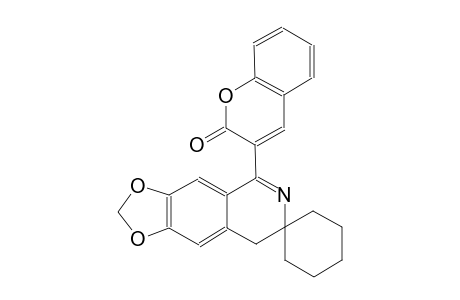 3-(8H-spiro[[1,3]dioxolo[4,5-g]isoquinoline-7,1'-cyclohexan]-5-yl)-2H-chromen-2-one