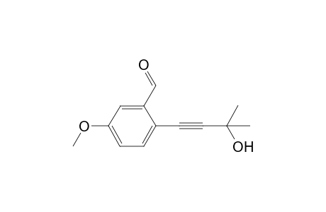 2-(3-hydroxy-3-methylbut-1-yn-1-yl)-5-methoxybenzaldehyde