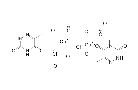 Dicopper(II) bis(6-methyl-2H-1,2,4-triazine-3,5-dione)tetrachloride hexahydrate