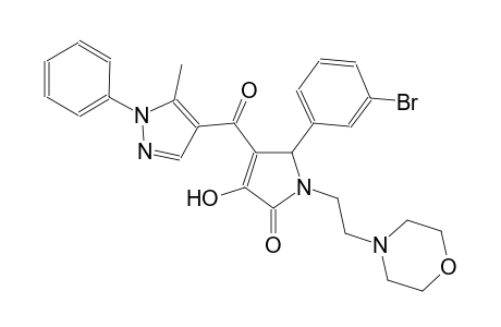 5-(3-bromophenyl)-3-hydroxy-4-[(5-methyl-1-phenyl-1H-pyrazol-4-yl)carbonyl]-1-[2-(4-morpholinyl)ethyl]-1,5-dihydro-2H-pyrrol-2-one