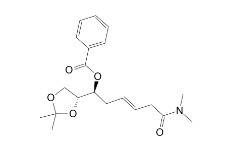 Benzoic acid (E)-(S)-5-dimethylcarbamoyl-1-((R)-2,2-dimethyl-[1,3]dioxolan-4-yl)-pent-3-enyl ester