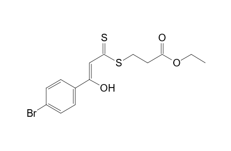 Propanoic acid, 3-[[3-(4-bromophenyl)-3-hydroxy-1-thioxo-2-propenyl]thio]-, ethyl ester