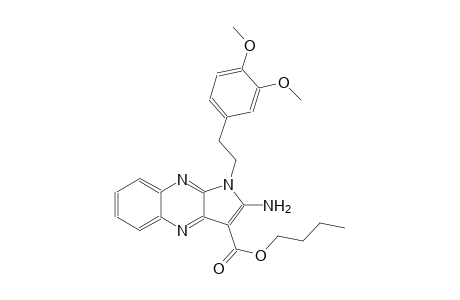 1H-pyrrolo[2,3-b]quinoxaline-3-carboxylic acid, 2-amino-1-[2-(3,4-dimethoxyphenyl)ethyl]-, butyl ester