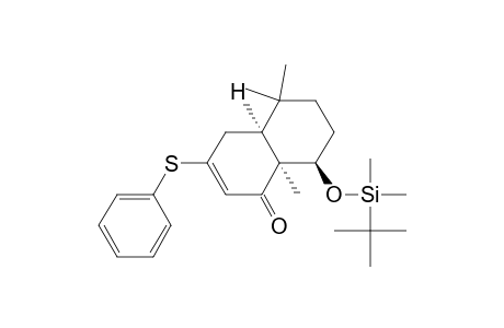 1(4H)-Naphthalenone, 8-[[(1,1-dimethylethyl)dimethylsilyl]oxy]-4a,5,6,7,8,8a-hexahydro-5,5,8a-trimethyl-3-(phenylthio)-, (4a.alpha.,8.beta.,8a.alpha.)-