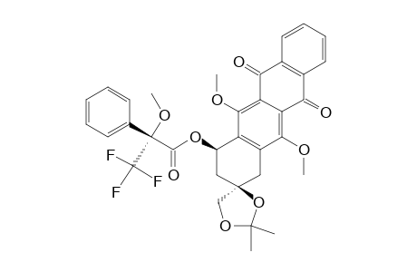 9,1'-O-ISOPROPYLIDENE-DERIVATE-OF-9-HYDROXY-9-HYDROXYMETHYL-6,11-DIMETHOXY-5,12-DIOXO-5,12-DIHYDRONAPHTHACEN-7-YL-ALPHA-METHOXY-ALPHA-PHENYL-ALPHA