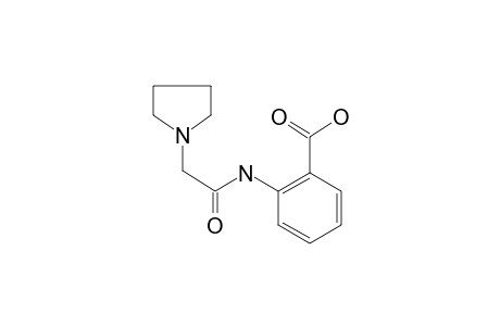 Pyrrolidine-1-acetamide, [N-(2-carboxy)phenyl]-