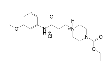 piperazinium, 1-(ethoxycarbonyl)-4-[3-[(3-methoxyphenyl)amino]-3-oxopropyl]-, chloride