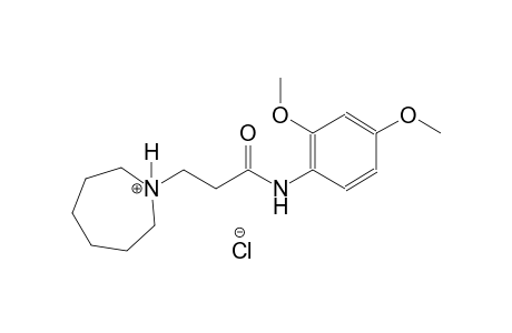 1H-azepinium, 1-[3-[(2,4-dimethoxyphenyl)amino]-3-oxopropyl]hexahydro-, chloride