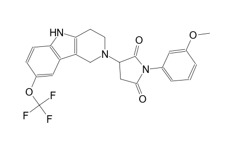 2,5-pyrrolidinedione, 1-(3-methoxyphenyl)-3-[1,3,4,5-tetrahydro-8-(trifluoromethoxy)-2H-pyrido[4,3-b]indol-2-yl]-