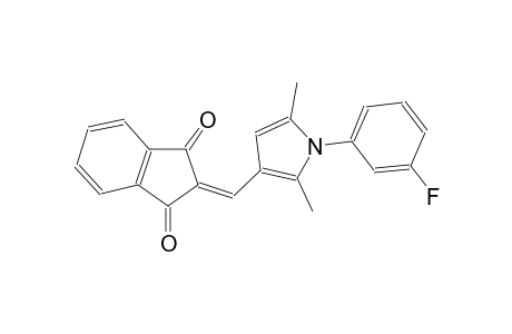 2-{[1-(3-fluorophenyl)-2,5-dimethyl-1H-pyrrol-3-yl]methylene}-1H-indene-1,3(2H)-dione