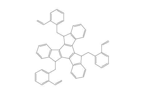 syn-5,10,15-Tris(2-ethenylphenylmethyl)-10,15-dihydro-5H-diindeno[1,2-a;1',2'-c]fluorene