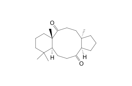 1H-Benzo[a]cyclopenta[f]cyclodecene-4,11-dione, tetradecahydro-7,7,10a,13a-tetramethyl-, [3aR-(3aR*,6aS*,10aS*,13aR*)]-
