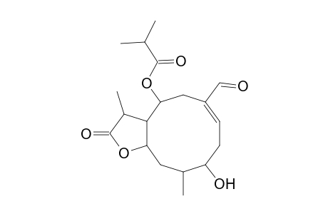 Propanoic acid, 2-methyl-, 6-formyl-2,3,3a,4,5,8,9,10,11,11a-decahydro-9-hydroxy-3,10-dimethyl-2 -oxocyclodeca[b]furan-4-yl ester