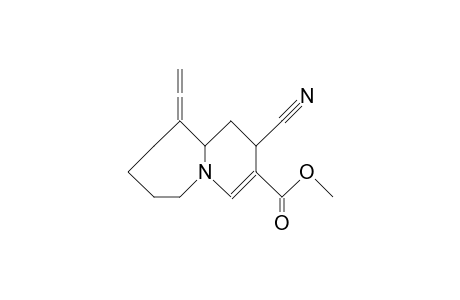 2-Cyano-10-vinylidene-1,2,6,7,8,9,10,10a-octahydro-pyrido(1,2-A)azepine-3-carboxylic acid, methyl ester