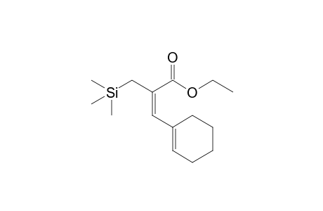 (E)-3-(1-cyclohexenyl)-2-(trimethylsilylmethyl)-2-propenoic acid ethyl ester