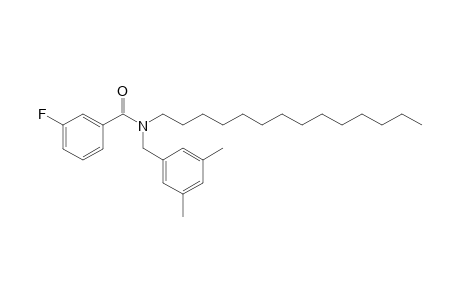 Benzamide, 3-fluoro-N-(3,5-dimethylbenzyl)-N-tetradecyl-