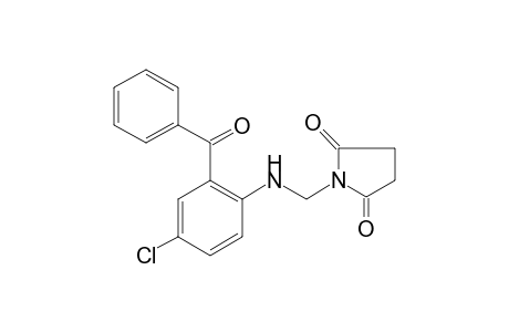 Pyrrolidine-2,5-dione, 1-(2-benzoyl-4-chlorophenyl)aminomethyl-