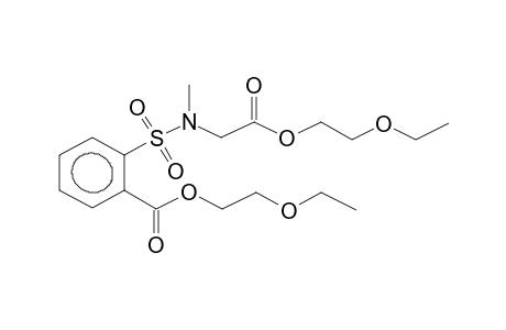2-ETHOXYETHYL 2-[N-METHYL-N-(2-ETHOXYETHOXYCARBONYLMETHYL)SULPHAMOYL]BENZOATE