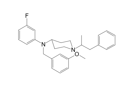 N-3-Fluorophenyl-N-3-methoxybenzyl-1-(1-phenylpropan-2-yl)piperidin-4-amine