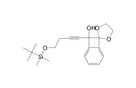 Spiro[bicyclo[4.2.0]octa-1,3,5-triene-7,2'-[1,3]dioxolan]-8-ol, 8-[4-[[(1,1-dimethylethyl)dimethylsilyl]oxy]-1-butynyl]-, (.+-.)-