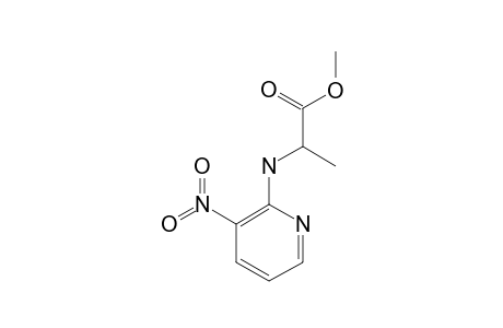 Methyl N-(3-nitro-2-pyridyl).alpha.-alaninate