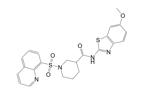 3-piperidinecarboxamide, N-(6-methoxy-2-benzothiazolyl)-1-(8-quinolinylsulfonyl)-