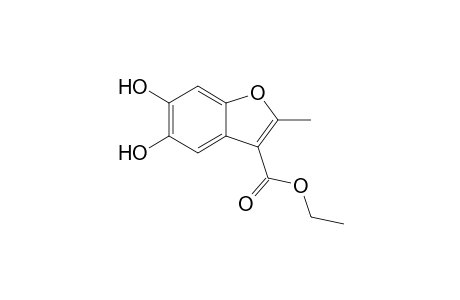 5,6-Dihydroxy-2-methyl-3-benzofurancarboxylic acid ethyl ester