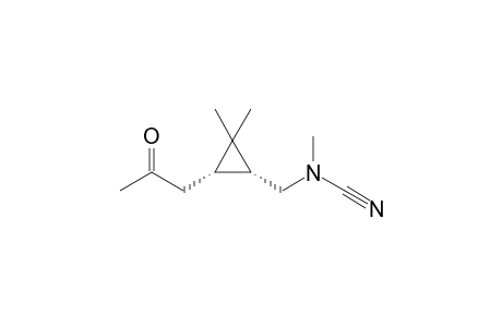 [(1R,3S)-2,2-dimethyl-3-(2-oxidanylidenepropyl)cyclopropyl]methyl-methyl-cyanamide