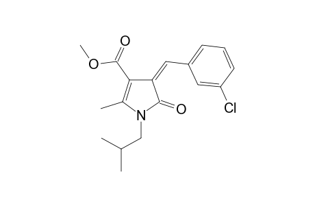 (4Z)-4-(3-chlorobenzylidene)-1-isobutyl-5-keto-2-methyl-2-pyrroline-3-carboxylic acid methyl ester