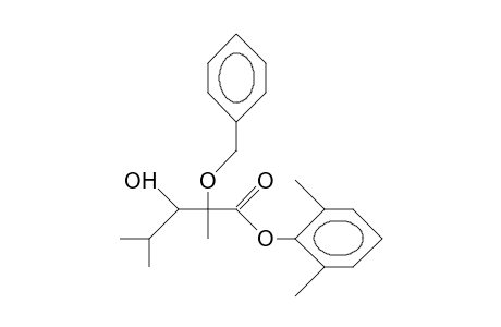 (2RS, 3RS)-2-Benzyloxy-3-hydroxy-2,4-dimethyl-pentanoic acid, 2',6'-dimethyl-phenyl ester