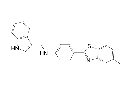 (1H-Indol-3-ylmethyl)-[4-(5-methyl-benzothiazol-2-yl)-phenyl]-amine