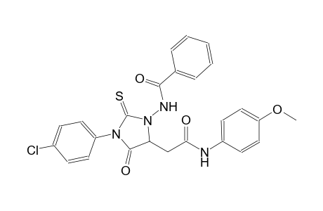 N-{3-(4-chlorophenyl)-5-[2-(4-methoxyanilino)-2-oxoethyl]-4-oxo-2-thioxo-1-imidazolidinyl}benzamide