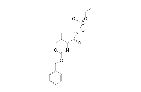 ETHYL-BENZYLOXYCARBONYL-L-VALYL-[1,2-13C2,15N]-GLYCINATE