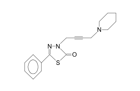 5-Phenyl-3-(4-piperidino-2-butynyl)-1,3,4-thiadiazol-2(3H)-one
