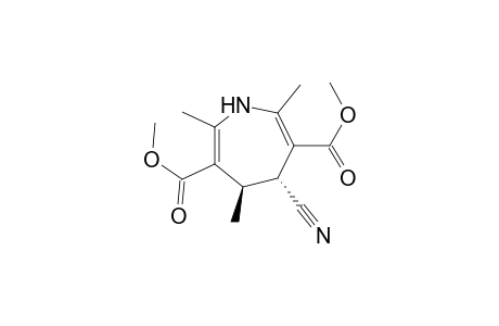 1H-Azepine-3,6-dicarboxylic acid, 4-cyano-4,5-dihydro-2,5,7-trimethyl-, dimethyl ester, trans-(.+-.)-