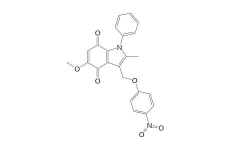 5-Methoxy-2-methyl-3-[(4-nitrophenoxy)methyl]-1-phenylindole-4,7-dione