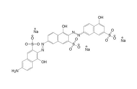 2-Naphthalenesulfonic acid, 7-[(6-amino-1-hydroxy-3-sulfo-2-naphthalenyl)azo]-4-hydroxy-3-[(5-hydroxy-7-sulfo-2-naphthalenyl)azo]-, trisodium salt