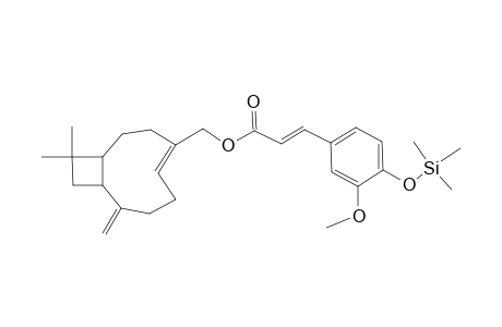 Caryophyllene <14-hydroxy-.beta.-> ferulate, mono-TMS