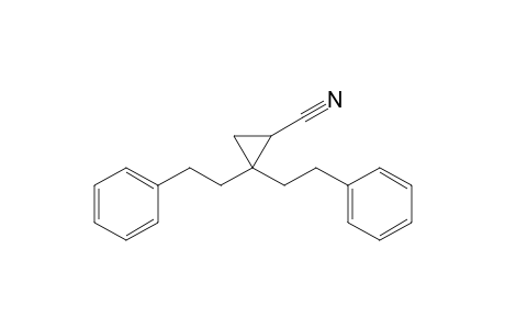 2 ,2-Bis(2-phenylethyl)cyclopropanecarbonitrile